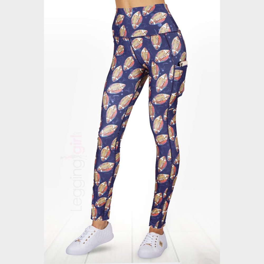 Touchdown - Football Pockets Top Quality Women's Fitness One Size (Fits 3-12)